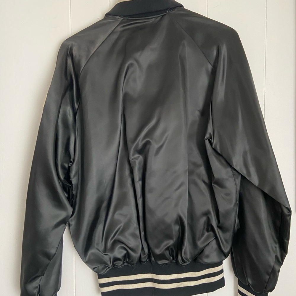RARE - Vintage 1970s ELVIS IN CONCERT - Black Satin Tour Jacket - EXTRA LARGE - Picture 4 of 7